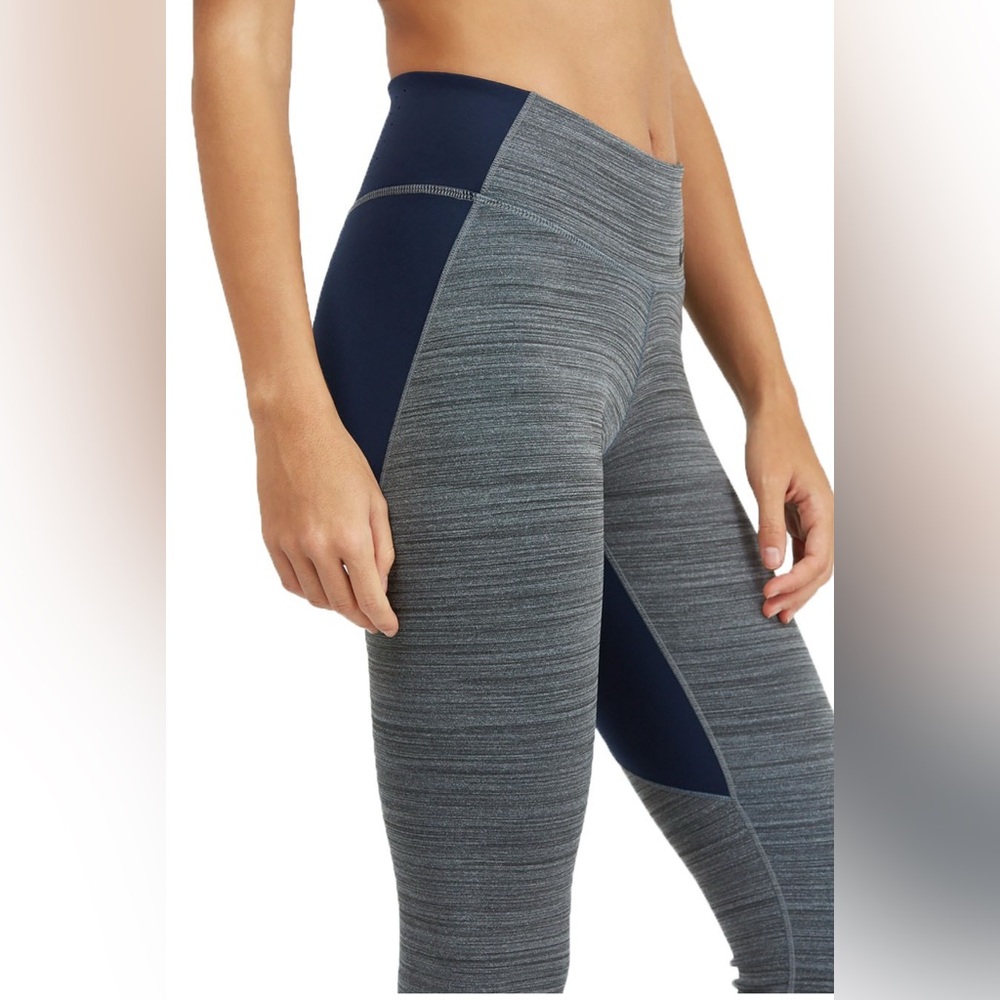 Nike Women's Dri Fit Gray and Blue Training Tights - Picture 7 of 17